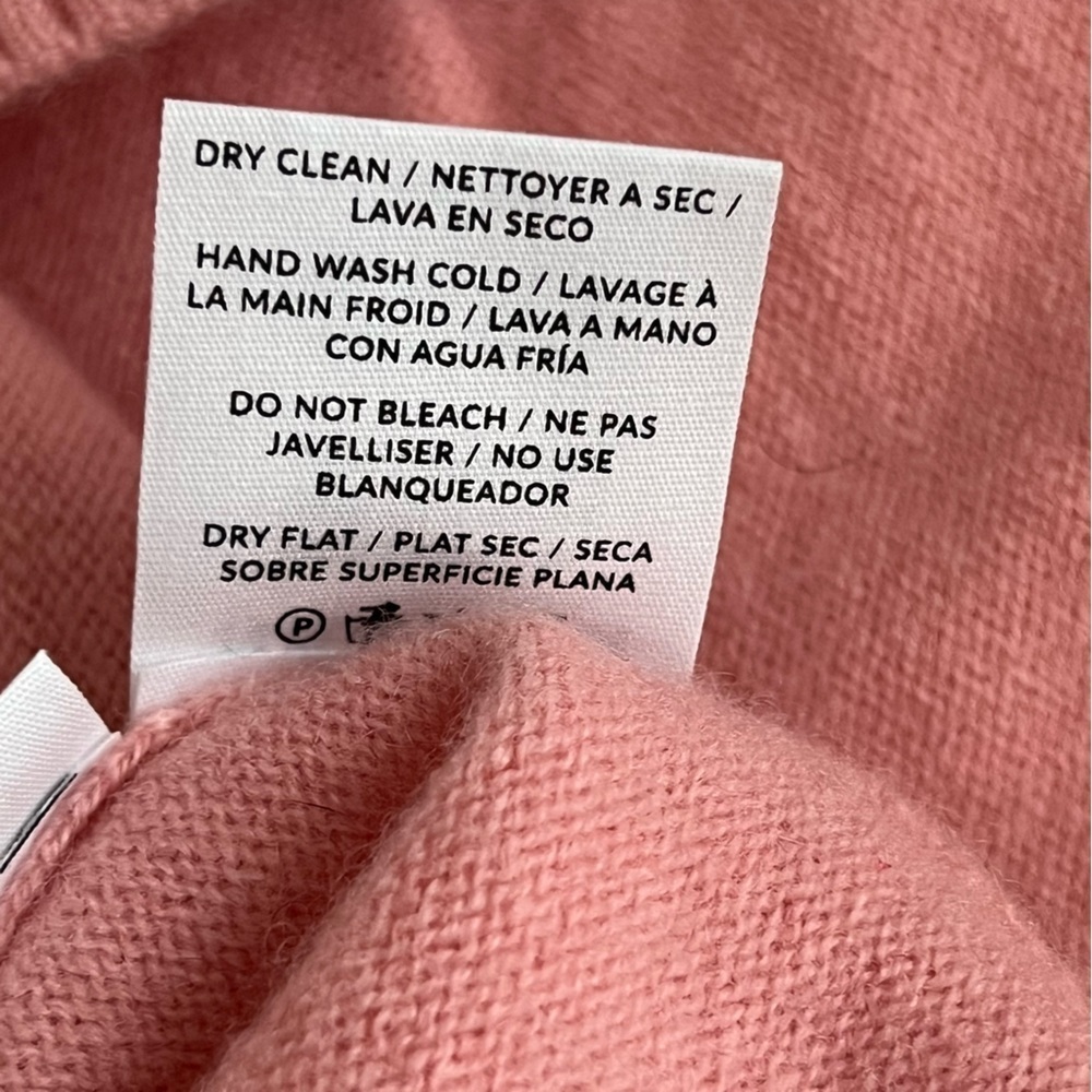Naadam 100% Cashmere Pink Button Front Sweater Vest Small - Picture 12 of 13
